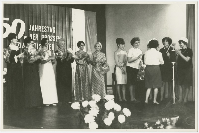 Tallinna Moemaja moedemonstratsioon Leipzigis. 1967.