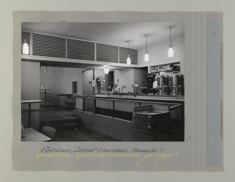 Tallinna sööklate, restoranide ja kohvikute trust. Toidubaar "Central" viinerisaal, Sauna tn.1, ca 1967. a.