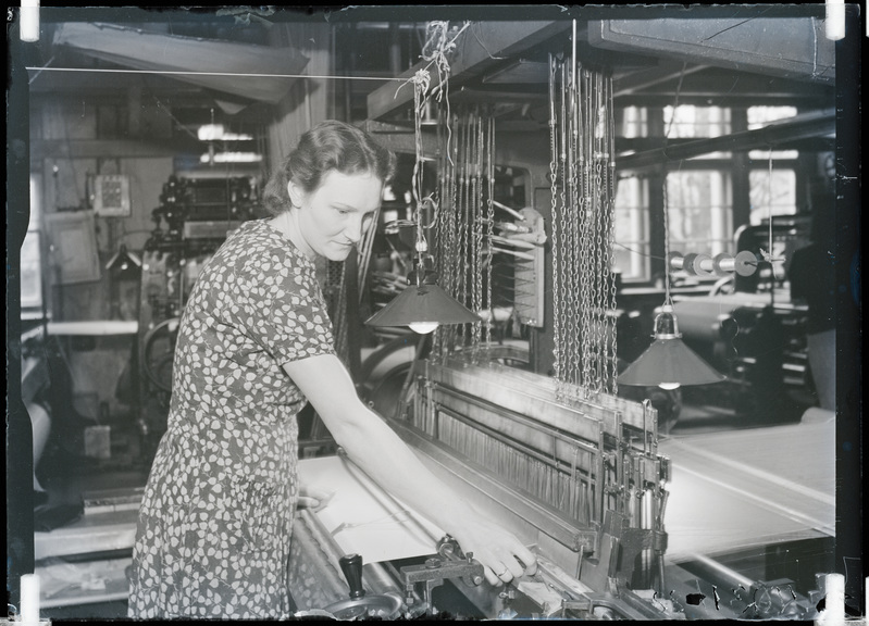 Tekstiilitööstus, kudumisosakond.