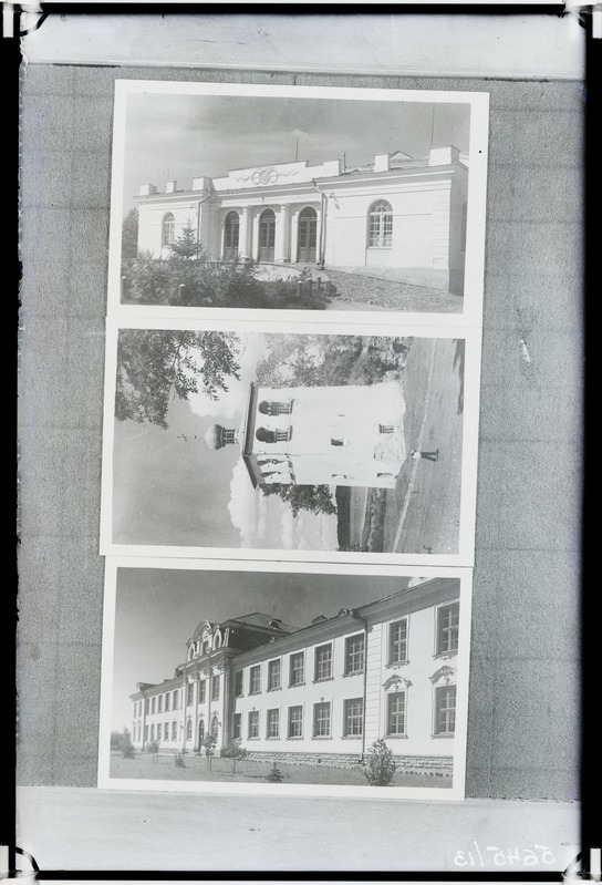 a.) Hoone Petseris; b.) Kabel Petseris; c.) Gümnaasium Petseris.