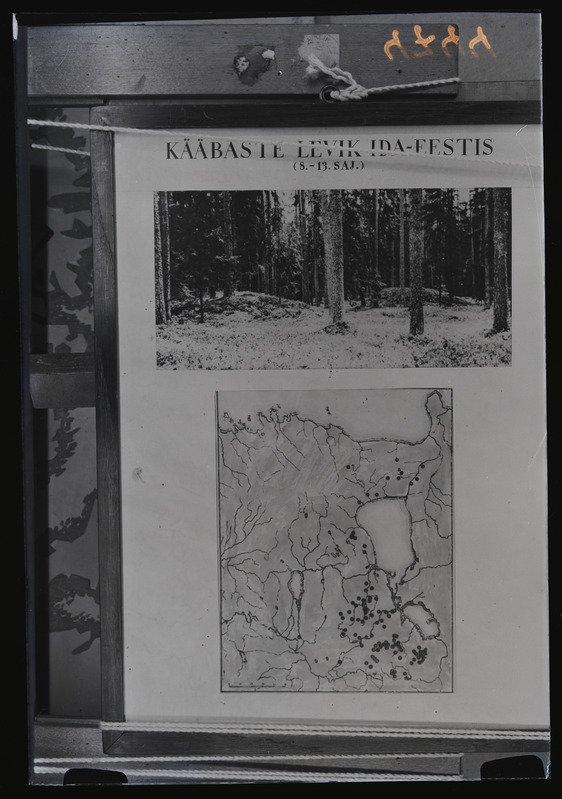 Tahvel Kääbaste levik ida-Eestis (8-13. saj),