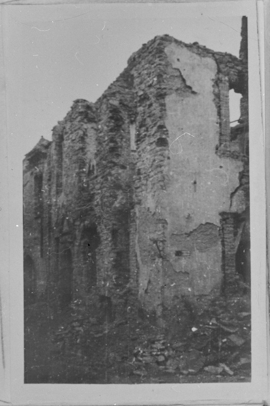 Narva sõjapurustused. Maja Rüütli tänav 13