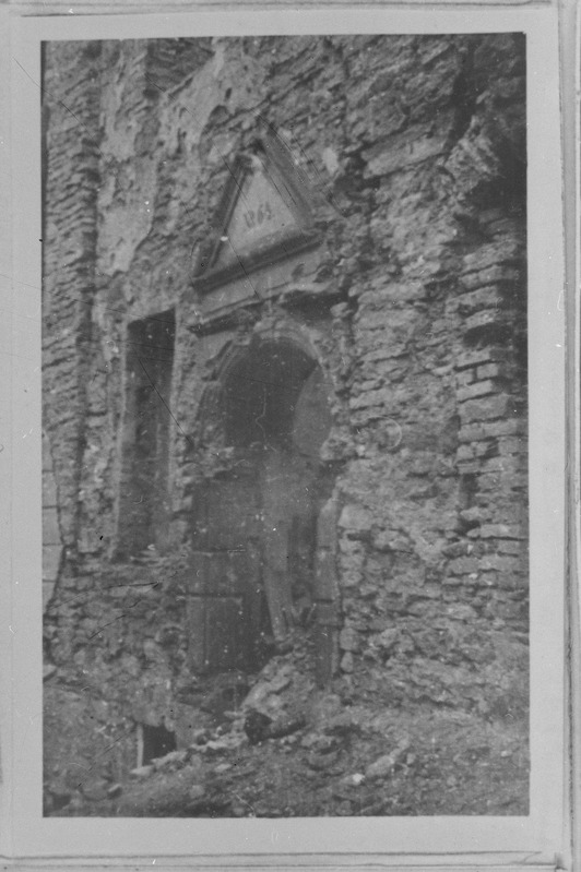 Narva sõjapurustused. Maja Rüütli tänav 13