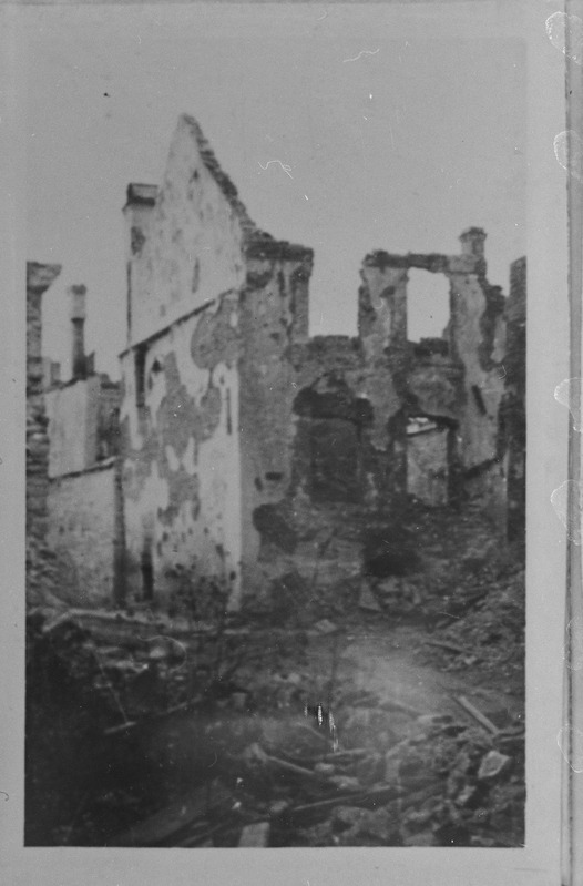 Narva sõjapurustused. Maja Eha tänav 2