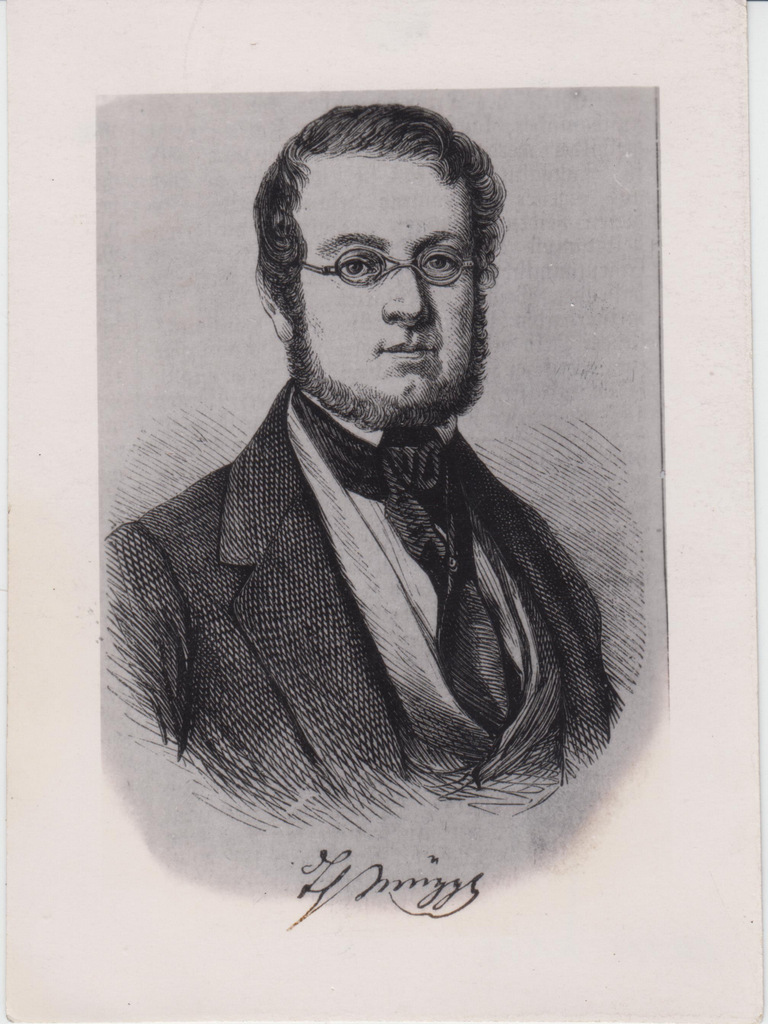 Theodor Mügge, saksa kirjanik (1806-1861). Rinnaportree.
