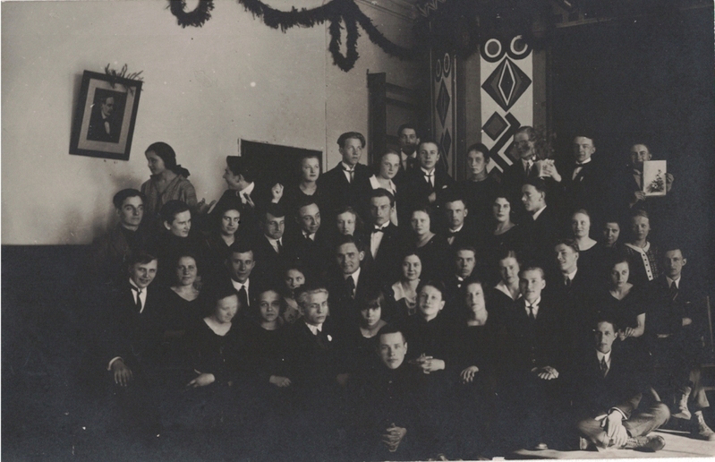 Foto. Pidu Võru Õpetajate Seminaris. 1923.