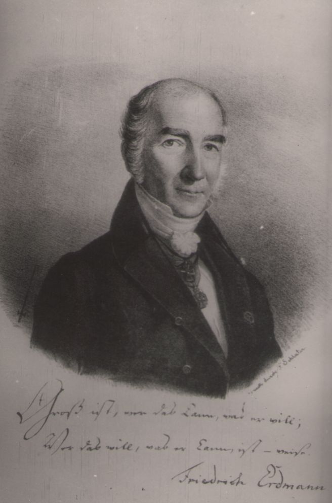 Foto. Erdmann, J. F. (1778-1846), patoloogia, teraapia ja kliiniku professor.