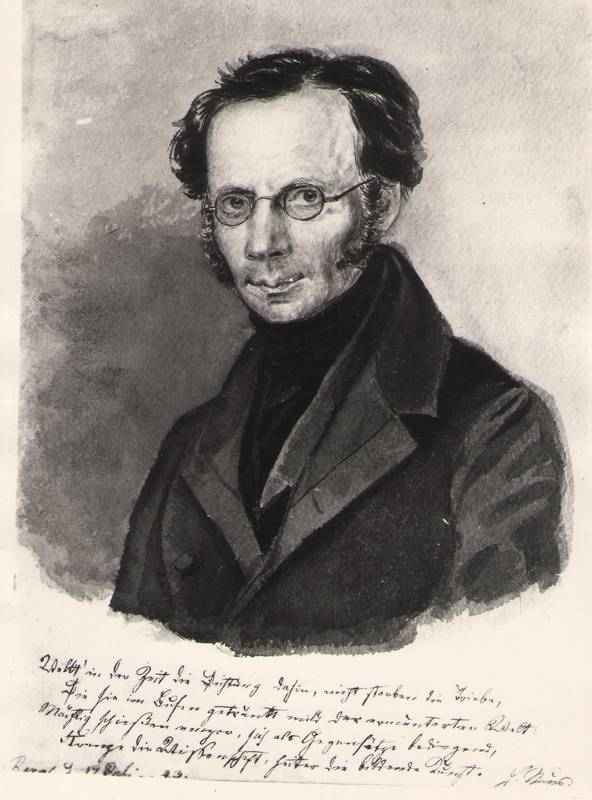 Foto. Aleksander Heinrich Neus (1795-1876), (August Pezoldi akvarell 1843).