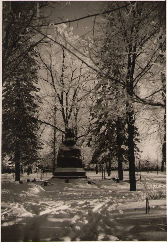 Foto. Fr. R. Kreutzwaldi mälestussammas Võrus.