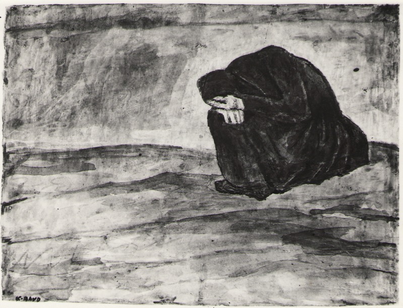 Foto. K. Raua söejoonis LEINAV LINDA (Fr. R. Kreutzwaldi KALEVIPOJA ainetel).