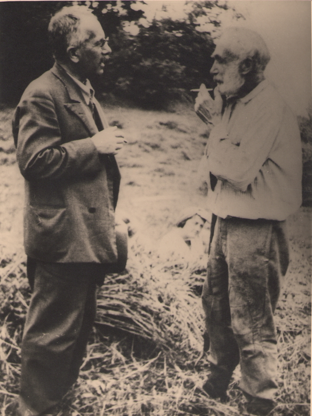 Foto. Gustav Suits ja Tõnis Kreutzwald. Kaarli, 1934.