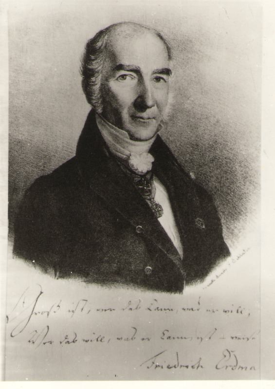Negatiiv. Johann Friedrich ERDMANN.