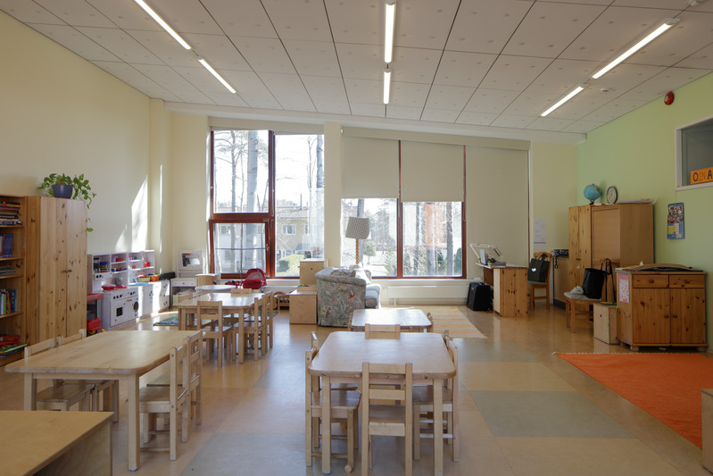 Rocca al Mare kooli Veskimöldre lasteaed. Rühmaruum. Arhitektid Jaan Tiidemann ja Andres Lember