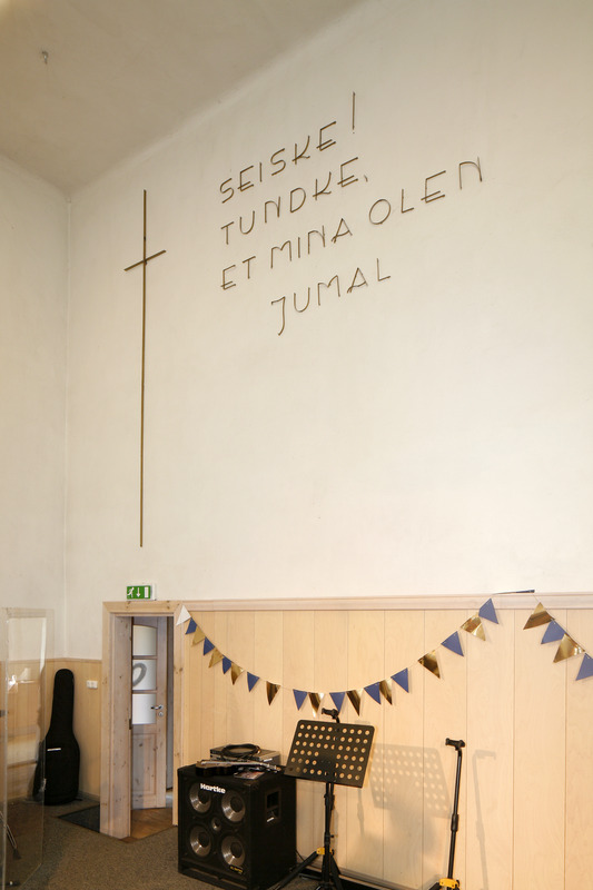 Rakvere Karmeli koguduse kirik (lammutatud). Interjöör. Arhitekt Engelhard Corjus