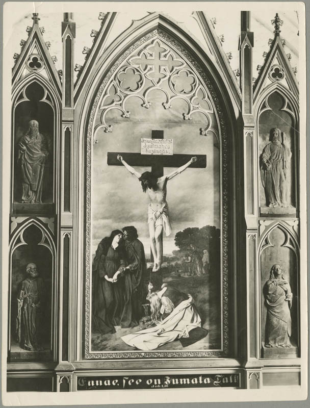 Tõnis Grenzsteini altarimaal "Kristus ristil" Nõo kirikus