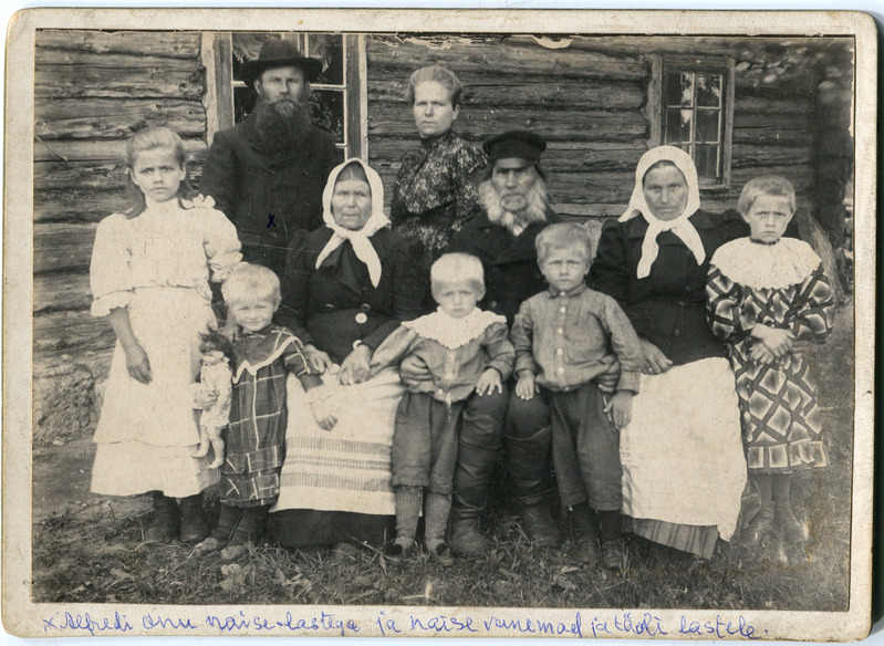 Alfred Rõude onu Alexander Eduard Weitmann Venemaal oma naise, naise vanemate ja õega