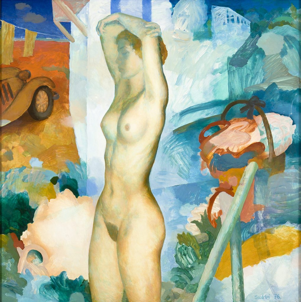 Akt valge maja juures