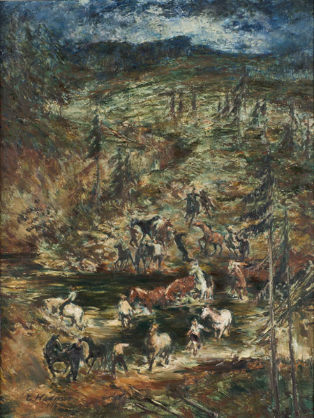 Metsavennad (Maastik hobustega)