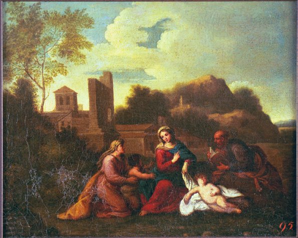 Püha perekond Püha Elisabethi ja Ristija Johannesega