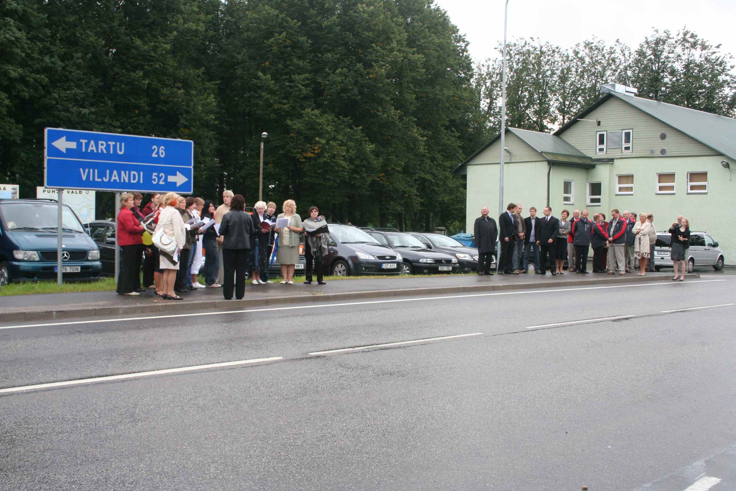 foto Rõhu-Puhja lõigu käikuandmine Tartu-Viljandi mnt-l 4. sept 2009
