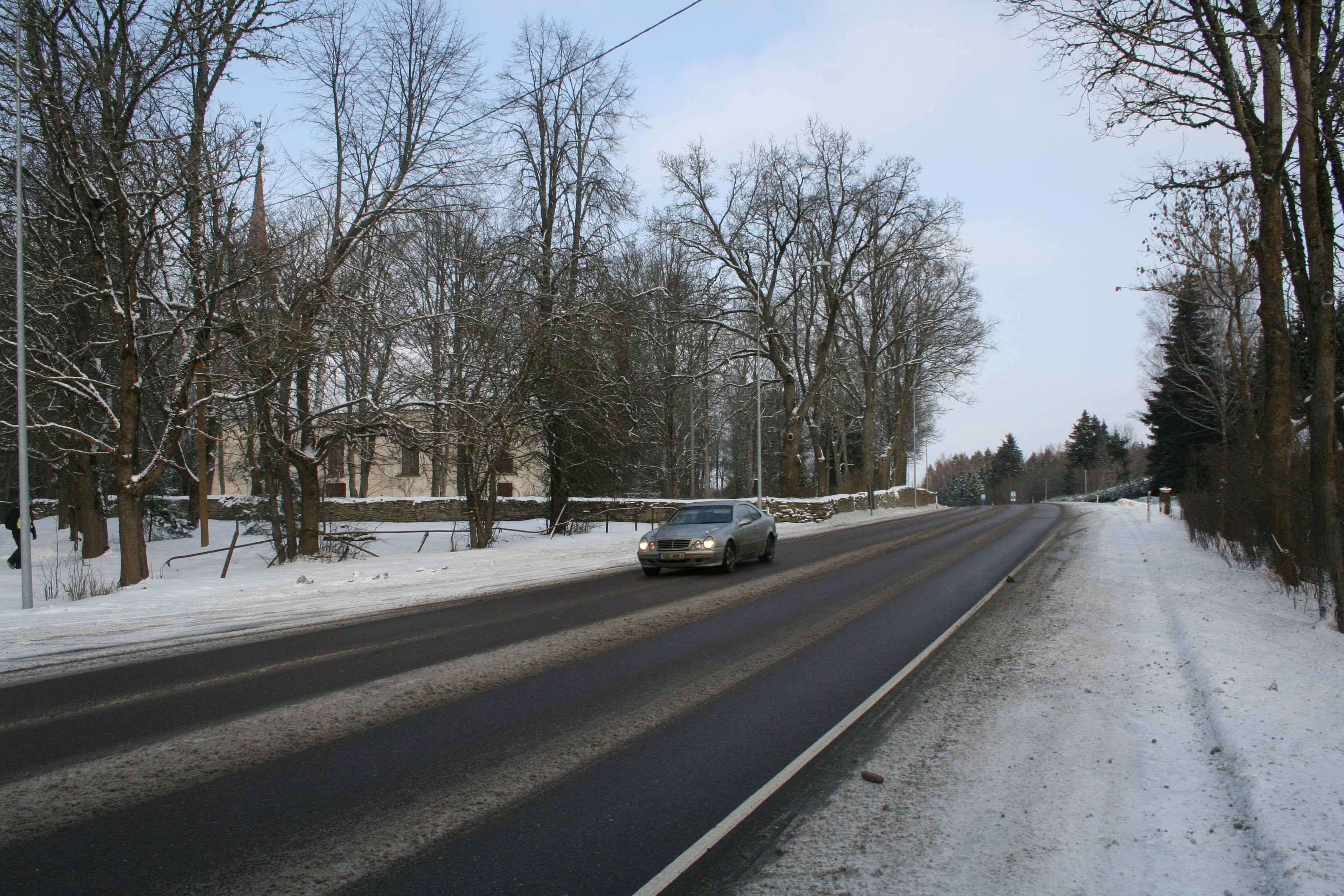 Talvised vaated Tartu maanteele Ussisoos ja Annas 19. veebr 2009
