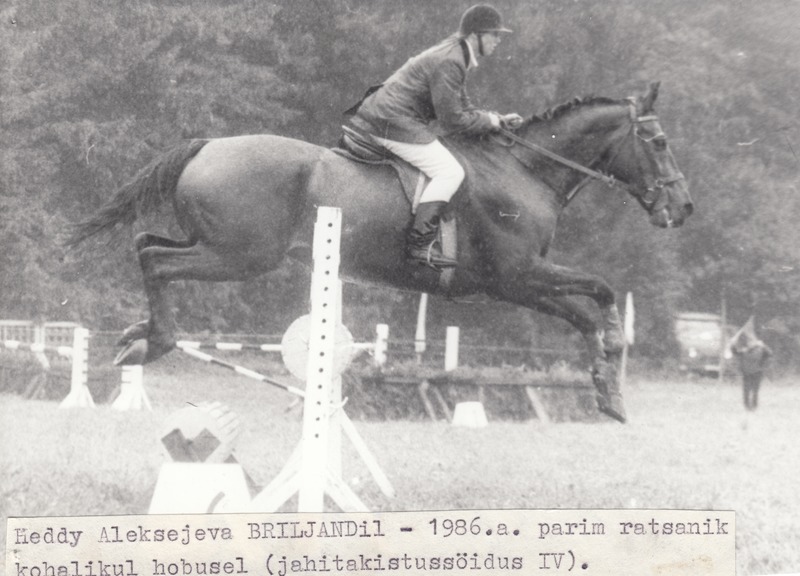1986.a. parim ratsanik kohalikul hobusel Heddy Aleksejeva Briljandil