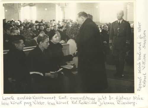 Lesele avaldab kaastunnet Eesti omavalitsuse juht dr. Hjalmar Mäe.