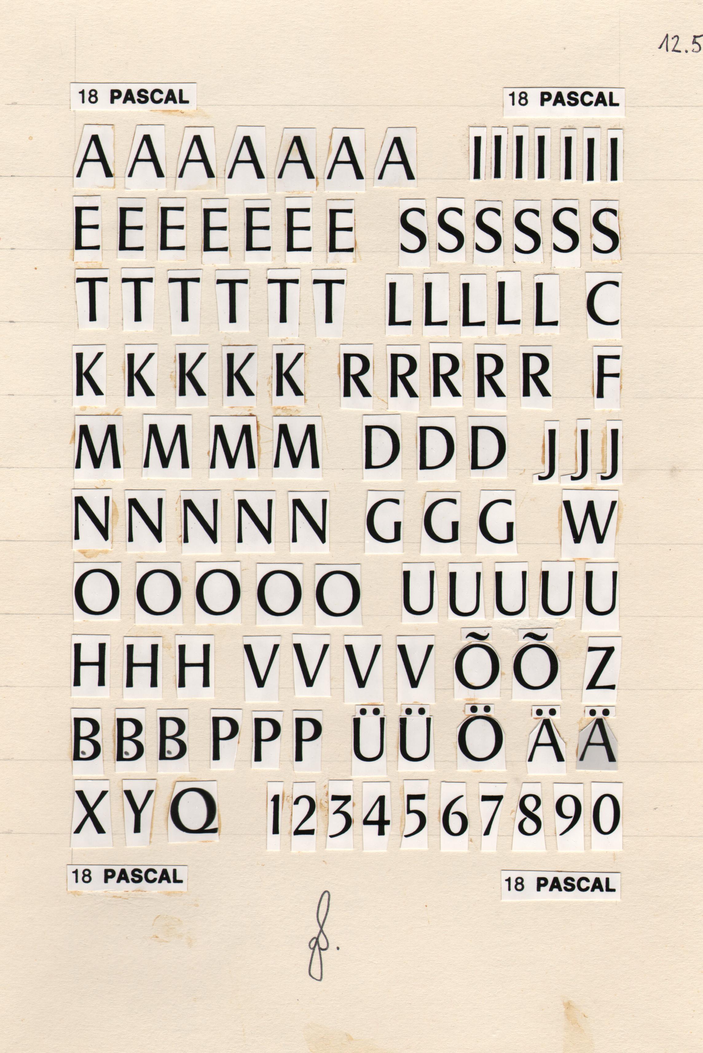 Pascal Font