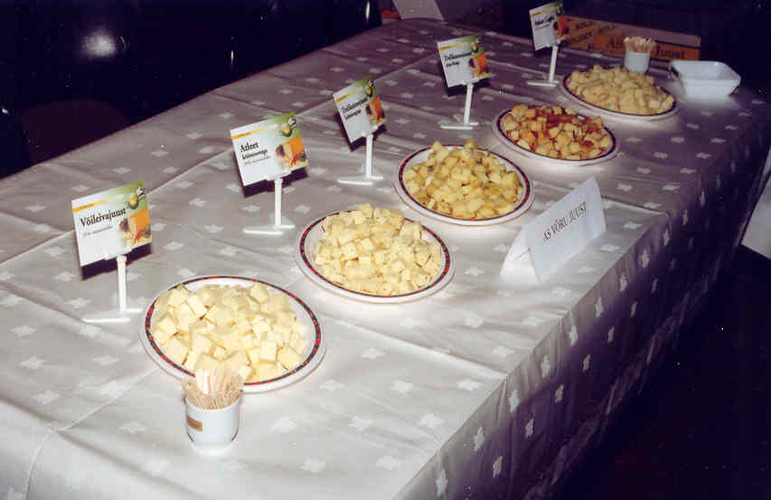 AS Võru Juust toodangu degusteerimine.