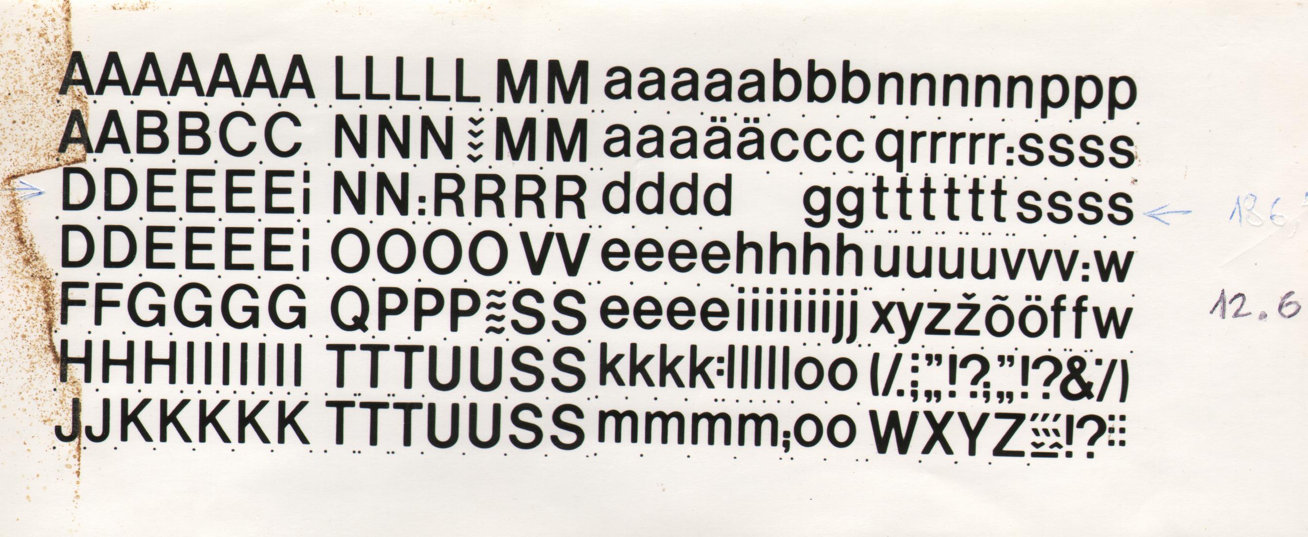 Tähestik ja numbrid