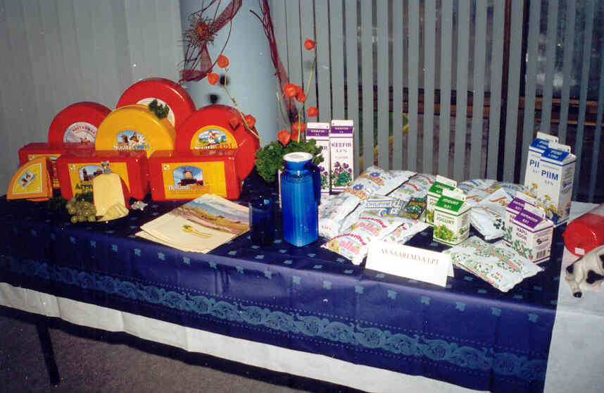 Piimakombinaatide toodangu näidised, AS Saaremaa LPT.