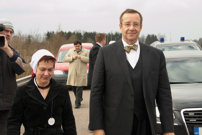 President Toomas-Hendrik Ilves ja Krista Aru
