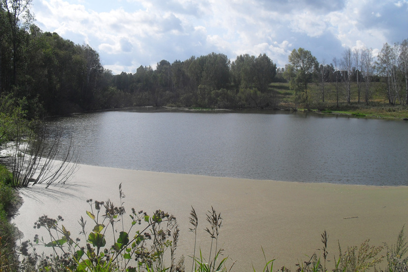 Paisjärv Vambola külas. Tomski oblasti Zõrjanski rajooni eesti asundus Vambola