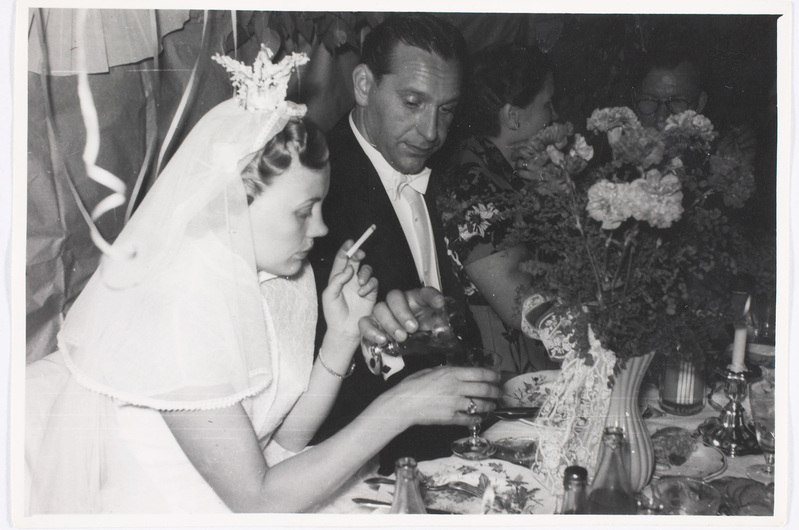 Pruutpaar Helju Engblom ja Albert Jõers (Jörs)