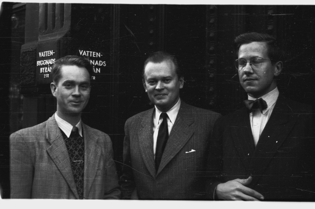 Hans Teetlaus kolleegidega Vattenbyggnadsbyrånist