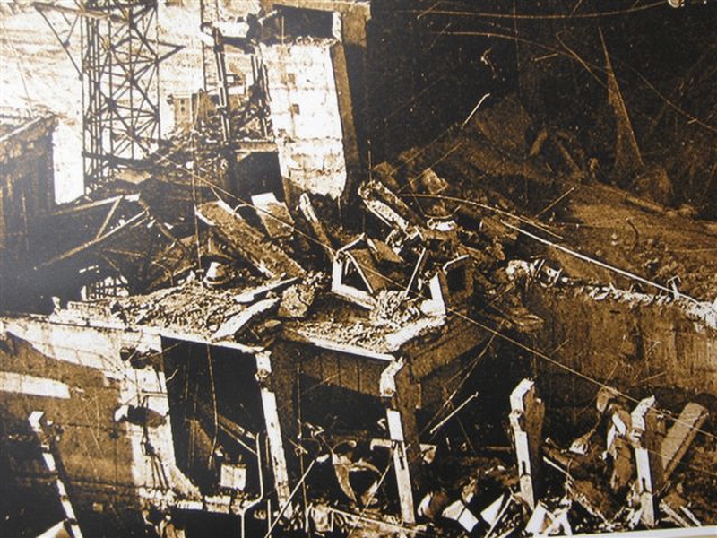 Tšernobõli (Tšornobili) tuumaelektrijaama purustatud reaktor