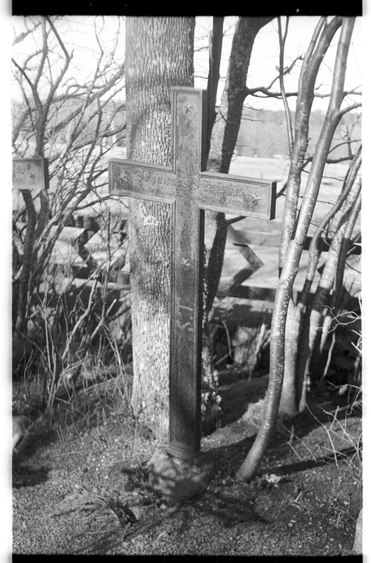 Käsmu kalmistu, metallrist, Johannes Jüriska (1852-1912) hauatähis