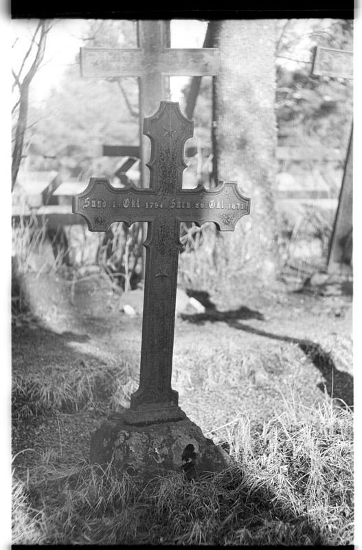 Käsmu kalmistu, metallrist, Hindrek Kaamann (1794-1871) hauatähis