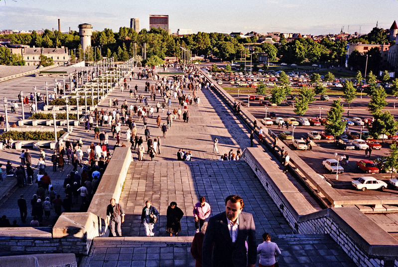 Tallinn, vaade Linnahalli juurest Viru hotelli suunas