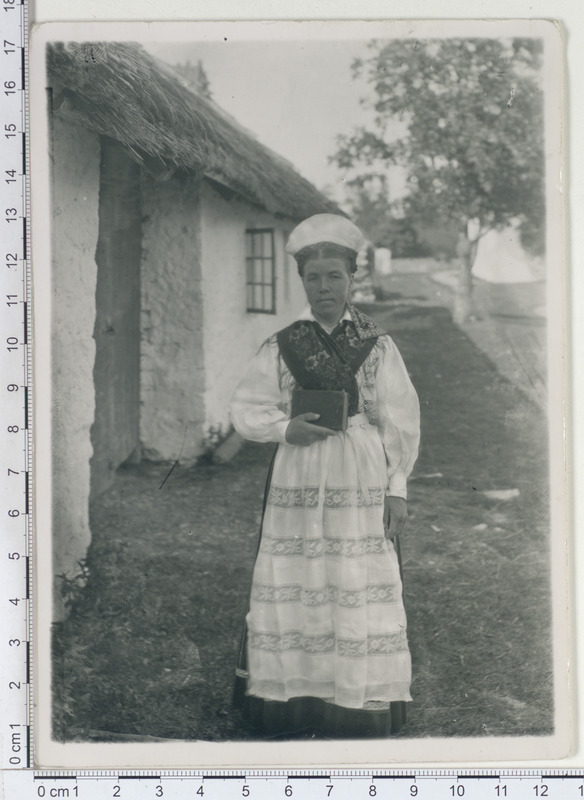 Naisterahvas rahvariietes kiriku teel, Pühalepa 1894