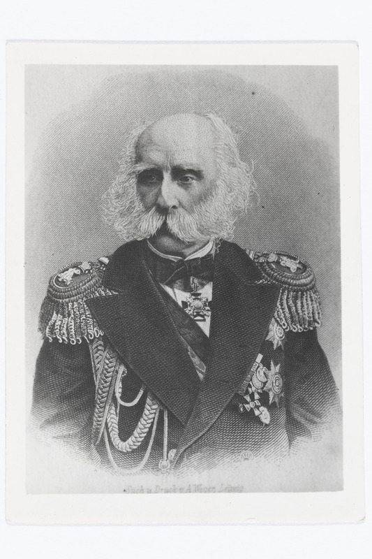 Lütke, Friedrich krahv - Avanduse ms. (Simuna khk) om, admiral, Tallinna sõjakuberner, 1797 - 1882 (terasgravüür)