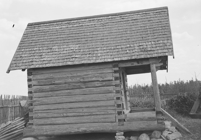 Mihkel Sippo aida külgvaade Seppo talus, Vanaküla, Eesti-Ingeri