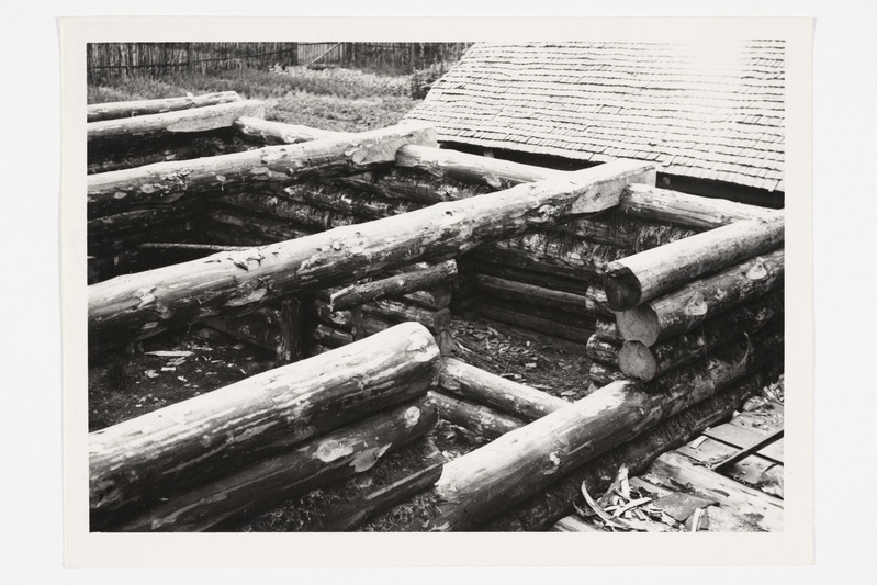 Vaade N. A. Kuznetsovi ehitamisel oleva maja hooviosale. Savino k