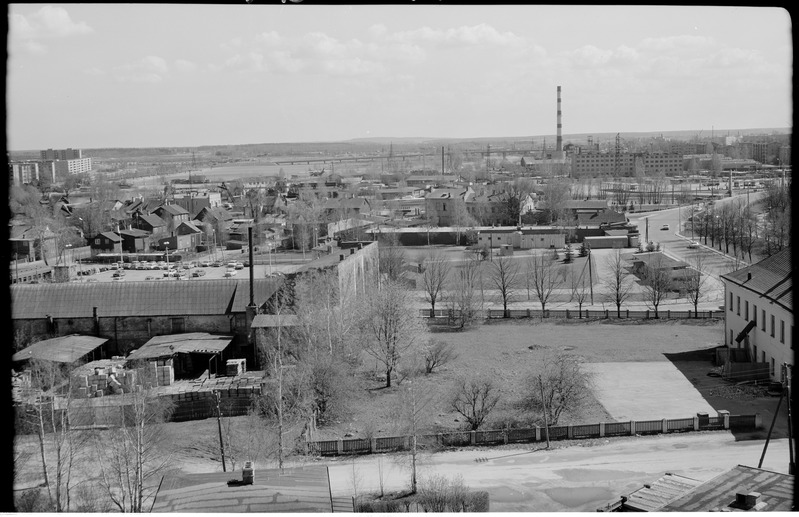 Tartu, vaade katlamaja suunas TRÜ ühiselamute juurest.