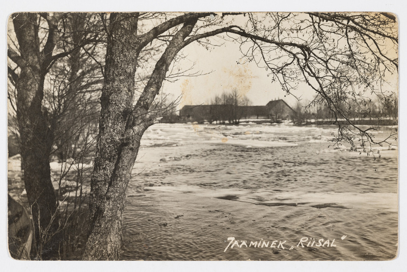 Jääminek Soomaal Riisa küla juures 1928. a.