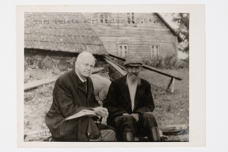 Professor J. Tehver ja Jüri Ostrov