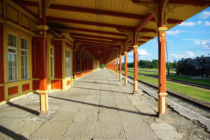 Eesti Raudteemuuseum, perroon Haapsalus