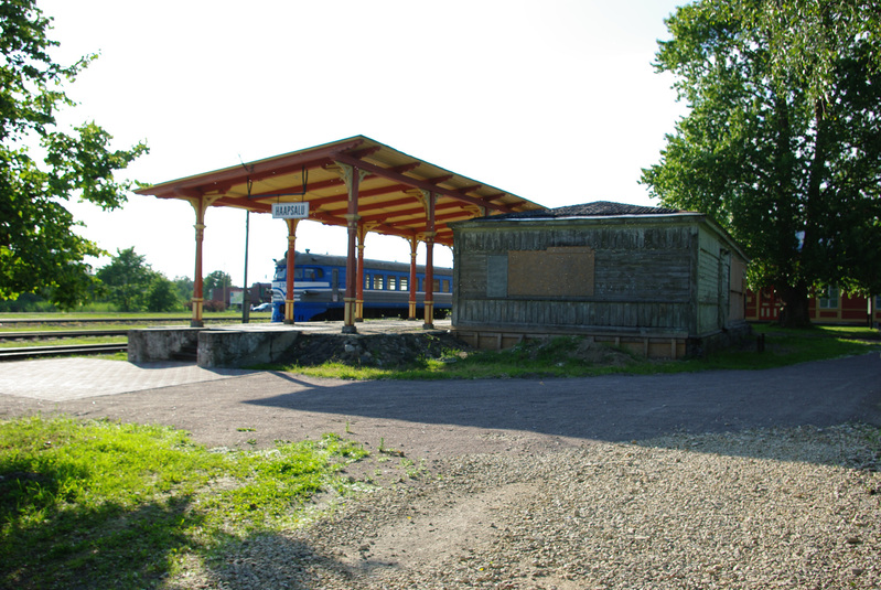 Eesti Raudteemuuseum, ooteplatvorm Haapsalus