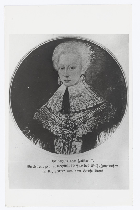 Fersen, Barbara v. sünd v. Uexküll - Raiküla mõisa (Rapla khk) omaniku Fabian´i abikaasa