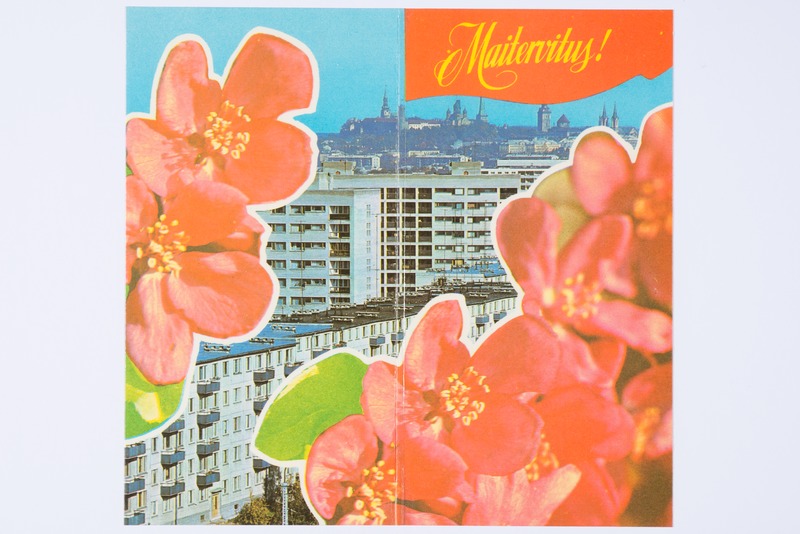 Maipühadekaart "Maitervitus!": Tallinn ja tulbid